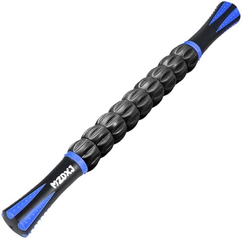 Muscle Roller Massage Roller Stick- Deep Tissue Fascia Blaster for Myofascial Pain Relief, Lymphatic Drainage & Body Sculpting, Handheld Physical Therapy & Recovery Tool ​(Blue & Black by Morepicksawait%E2%80%94godiscover