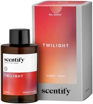 Scentify Holiday Twilight Aroma Oil Christmas Refill Scent for Oil Diffusers - Apple, Spice, Clove, Citrus - Luxurious Relaxing Aromatherapy Fragrance 100ml, 3.38oz by Scentify