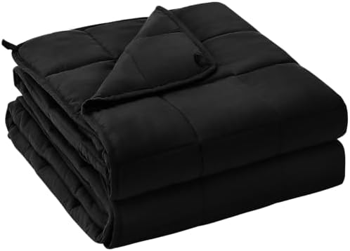 yescool Weighted Blanket for Adults 20lbs Queen Size, 60" x 80", Black by yescool