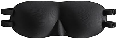 ALASKA BEAR Sleep Mask 2 Straps, Deep Concave Molded Foam Mask with Convex Eye Cups and Light Blocking Nose Contour, Two Adjustable Elastic Bands Stay on Head w/o Slipping, Black by ALASKABEAR