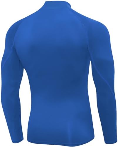 SPVISE Men's Compression Shirts Long Sleeve Mock Turtleneck Workout Tops - Image 4