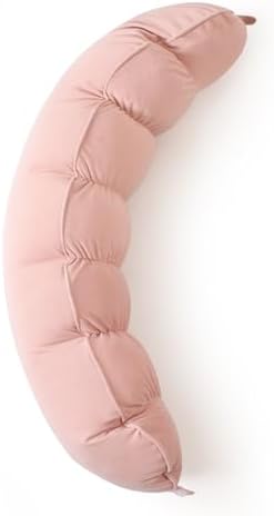 Peallow(Pat. Pend) – Long Round Body Pillow for Adults, Bolster Pillow for Sleeping, Soft and Supportive Pillow for Sleeping & Lumbar Support (Soft Pastel Pink, 39") by Ailuteie