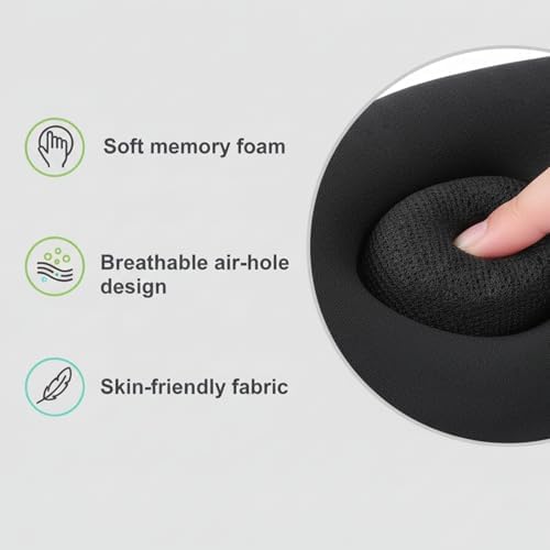 Sleep Mask for Side Sleeper, 3D Complete Light Blocking Sleeping Eye Mask - Image 5