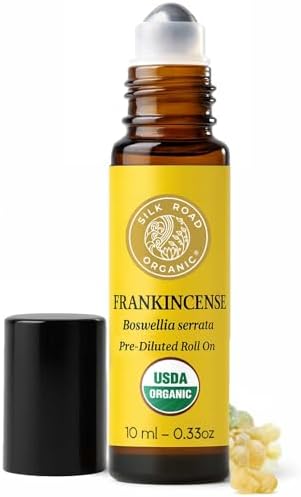 Silk Road Organic Frankincense Serrata Essential Oil Roller, USDA Certified by SILKROADORGANIC