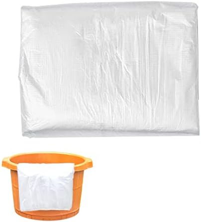 100 Pcs Disposable Foot Tub Liner Portable Bath Basin Bags,Plastic Foot Bath Basin Pedicure Liners,Thin Large Sanitary and Odorless Plastic Liners bags for Foot Soak Bath Pedicure Spa Hotel Home Use by Woopsoo