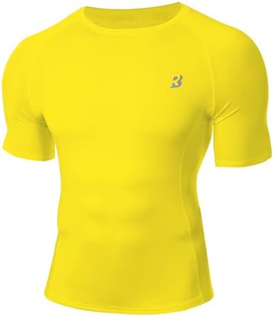 Roadbox Compression Shirt Men Short Sleeve, Cool Dry Base Layer Athletic Undershirts, Workout T-Shirt for Sports Gym Running by Roadbox