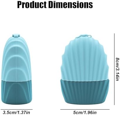 Ice Roller for Face and Eye, 2 Reusable Silicone Ice Facial Roller Ice Holder, Face Ice Mold Skin Care, Ice Cube Roller for Shrink Pores Anti Wrinkle Reduce Puffiness, (Black,Blue) - Image 2