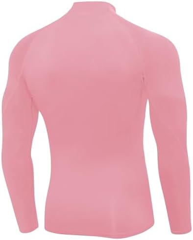 SPVISE Men's Compression Shirts Long Sleeve Mock Turtleneck Workout Tops - Image 7