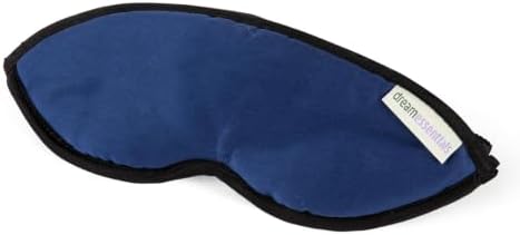 Dream Essentials Natura Organic Cotton Sleep Mask | Twilight Blue | Eye Mask for Sleeping, Light Blocking Soft Sleep Eye Cover with Eco Wool Padding | Made in USA Travel Accessories by WildEssentials