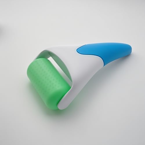 3 in 1 Ficial Face Ice Jade Roller and Gua Sha Tool, 100% Natural Real Jade Anti-Wrinkle Face Eye Neck Massager Tool, Reduce Wrinkles, Puffiness, Migraine, Redness, Pain and Injury (Blue) - Image 2