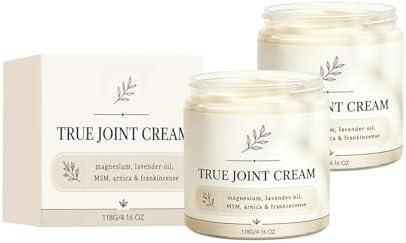 2pcs True Joint Cream, Topical Body Cream Magnesium, Moisturizing Massage Cream. by Deuiosna