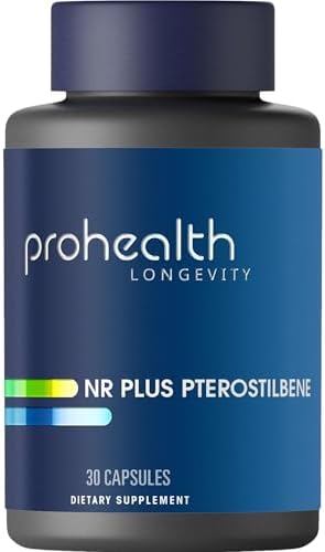 ProHealth Nicotinamide Riboside + Pterostilbene | 30 Capsules | NAD+ Support Plus Sirtuin Activation for Optimized Aging | USA Manufactured, Triple Lab-Tested by ProHealthLongevity