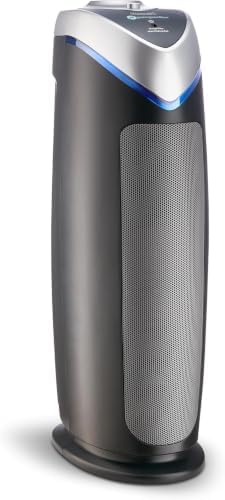 GermGuardian HEPA Air Purifier - Large Room Air Purifier for Bedroom, Office, Dorm, and Home - Filters Pet Dander, Dust, Pollen, Smoke, Scents - AC48252PK - 22" Tower - Gray - 2-Pack - Image 4