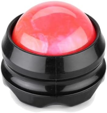 Manual Massage Ball Roller for Neck, Shoulder & Foot Pain - Pink Handheld Self Massage Tool for Essential Oils & Lotion by Unknown