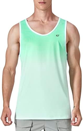 EZRUN Men's Quick Dry Workout Tank Top UPF 50+ Sweat-Wicking Gym Shirt by EZRUNSPORT