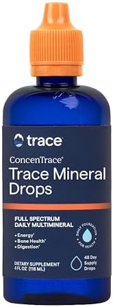 Trace Minerals ConcenTrace Mineral Drops, 70+ Ionic Minerals, 48 Servings by TRACEMINERALS