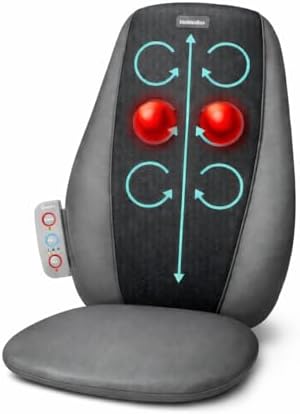 Homedics Shiatsu Back Massage Cushion with Heat, Deep-Kneading Therapy by Homedics
