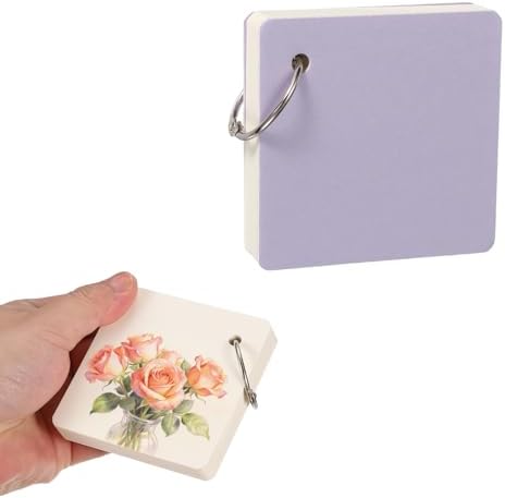 PATIKIL Mini Watercolor Sketchbook, 3.15 x 3.15 55 Sheets/110 Pages Portable Square Travel Watercolor Notebook 230GSM (107lb) Detachable Painting Sketch Book Art Sketchbook, Purple by PATIKIL