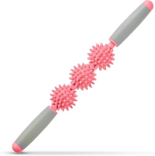 Cellulite Massager, Fascia Blaster for Cellulite, Muscle Roller Stick Lymphatic Drainage Massager for Relif Body Sorness, Trigger Points, Sports Legs, Back Recovery, Candy Pink by SALIHERI
