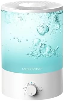MEGAWISE 3.5L Cool Mist Humidifier, Quiet Ultrasonic Humidifier by MEGAWISE