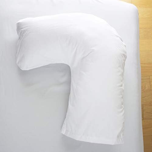 DMI Body Pillow, Side Sleeper Pillow and Pregnancy Pillow with Contoured Support to Eliminate Neck, Back, Hip, Joint Pain and Sciatica Relief with Removable Washable Cover, Firm, U Shape Neck Pillow - Image 7
