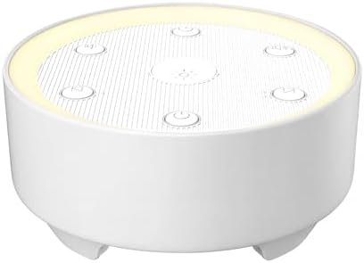 Kipcush White Noise Machine for Sleeping, Baby & Adults, High-Fidelity Non-Looping Sounds, Sleep Sound Machine with Dimmable Night Light, USB Powered, Memory Function, Home, Nursery & Travel by Kipcush%C2%AE