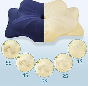 DONAMA Cervical Pillow for Neck and Shoulder Pain Relief, Cooling Contour Memory Foam Pillow, Dual-Height Ergonomic Neck Support Pillow for Side Back Stomach Sleepers with Removable Pillowcase - Image 4
