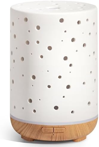 InnoGear 150ml Ceramic Essential Oil Diffusers for Home Aroma Scent, White by InnoGear