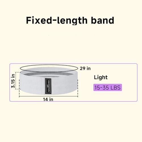 Resistance Bands, Fabric Workout Bands for Women & Men, Cloth Booty Resistance Loop Bands, Thick Squat Bands for Home Fitness, Gym, Yoga, Pilates for Butt Legs Thigh Hip Glute - Image 3