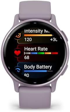 Garmin vívoactive 5, Health and Fitness GPS Smartwatch, AMOLED Display, Up to 11 Days of Battery (Renewed) (Orchid) - Image 2
