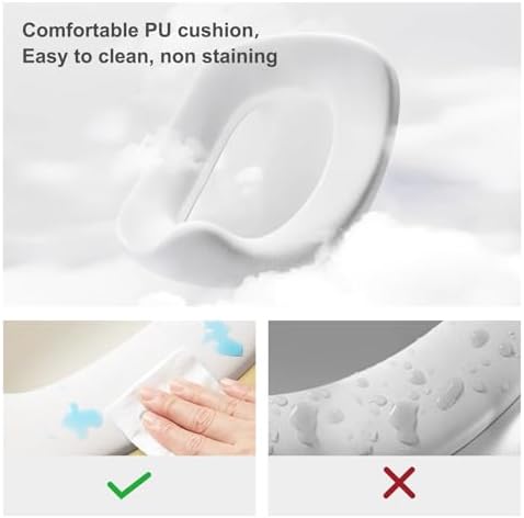 Bebamour Potty Training Toilet 3 in 1 Multi-Functional Potty Seat Detachable Baby Potty Step Stool Anti-Slip Stable Potty Training Toilet with 100 Pack Trash Bags for Baby Toddler Kids(Grey) - Image 5