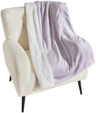 NANPIPER Warm Sherpa Blanket for Couch, Soft Fleece for Winter, Fuzzy Plush Small Throw Gift for Baby, Lavender 30x40 Inches - Image 4