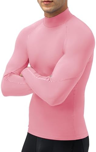 SPVISE Men's Compression Shirts Long Sleeve Mock Turtleneck Workout Tops - Image 6