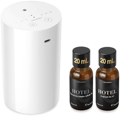 Airversa AN8 Waterless Essential Oil Diffuser Starter Kit, White by Airversa