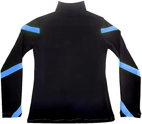 LIUHUO Girls Ice Skating Jackets Women Stripes Training Practice Figure Skating Tops Costs Fleece - Image 4