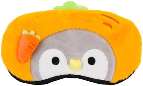 PERFECTSIGHT Sleep Eye Masks, Cute Sleep Eye Cover Lightweight Adjustable Eyeshade Mask Cover for Women Men Sleep Travel Nap, Carrot Penguin by PERFECTSIGHT