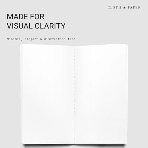 Cloth & Paper Travel Notebook | Blank Notebook – Angora | Pocket Plus Writing Journal 3.2" x 6" | Unlined Notebook for Writing, Sketching, Creative Planning, Journaling & Notes – Soft Touch Cover - Image 2