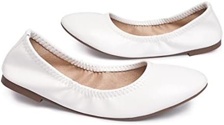 LM Women's Ballet Flats Round Toe Slip On Flats Shoes Casual Dress Shoes Foldable Portable Travel Ballet Flat - Image 5