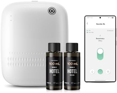 Airversa ANW Smart Waterless Diffuser Starter Kit for Room,White by Airversa