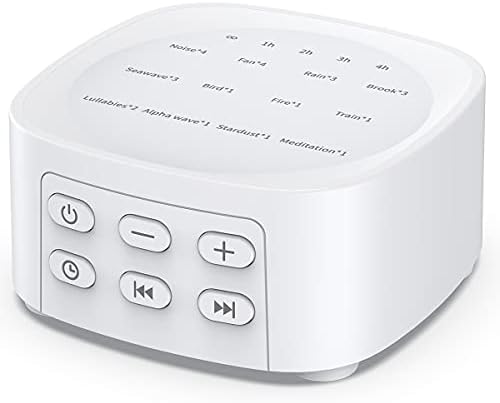 Sleepbox Sleep White Noise Sound Machines with 25 Soothing Sounds 36 Volume Levels 5 Timers Visible Sound Catalog Portable Size Memory Function for Home Office and Travel by Sleepbox