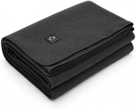 Arcturus Tahoe Wool Bed Blanket | Soft, Breathable Wool Blanket for Year-Round Comfort - Queen Size (90"x 96") | Thick & Washable (Charcoal Gray) by Arcturus