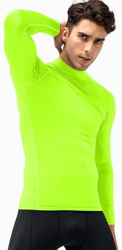 SPVISE Men's Compression Shirts Long Sleeve Mock Turtleneck Workout Tops - Image 6