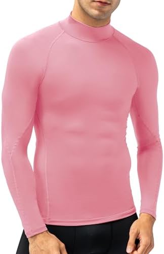 SPVISE Men's Compression Shirts Long Sleeve Mock Turtleneck Workout Tops - Image 2
