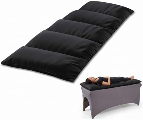 AceOrbit Lash Bed Cushion for Massage Table 72''x 24'' x 5'' Spa Bed Topper Foam Pillow for Table Soft Pad Lash Cushion Cover Foldable Soft Foam Black 5-Pillow Designs by Unknown