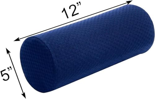 Carex Memory Foam Cervical Neck Pillow, Round - Contoured Design to Support Neck and Shoulders, Relieve Pain and Pressure, Neck Roll Pillow for Sleeping, Memory Foam - Image 4