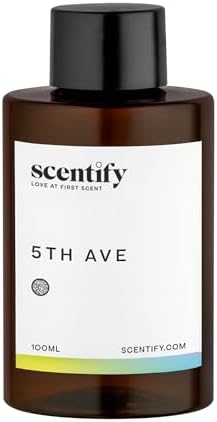 Scentify 5th Ave Aroma Oil Refill Scent for Oil Diffusers - Bergamot, Floral, Gardenia Scents - Luxurious Relaxing Aromatherapy Diffuser Fragrance 100ml, 3.38 oz - Image 2