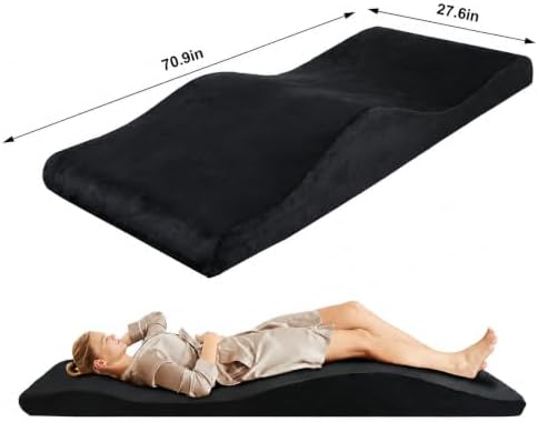 Lash Bed Foam Topper, Massage Table High-Density Foam Mattress Topper, Ergonomic Curved Lash Bed Cushion for Beauty Salon - Image 2