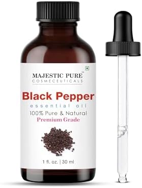 Majestic Pure Black Pepper Essential Oil for Diffuser - 1 Fl Oz by BeautyandPersonalCare