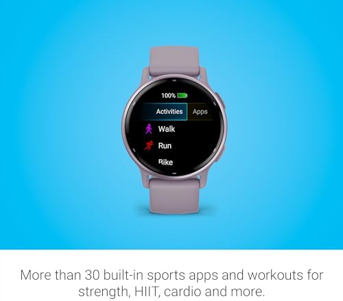 Garmin vívoactive 5, Health and Fitness GPS Smartwatch, AMOLED Display, Up to 11 Days of Battery (Renewed) (Orchid) - Image 5