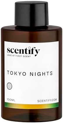 Scentify Tokyo Nights Aroma Oil Refill for Diffusers – Bergamot, Grapefruit & Sandalwood, Amber Woods – Luxury Aromatherapy Fragrance – 100ml / 3.38oz - Image 2